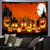 Goory Halloween Hipie boemski zidni viseći lubanja Pozadina psihedelične tapiserije Fantazija Art Print