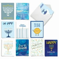 Kanukah note kartice - Holiday Miracles Chanukah AM9553HKG-B2X10