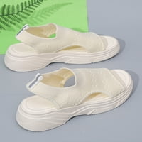 Daeful Womens Wedge Sandale Peep Toe Platform Sandal Ljetne casual cipele Udobne klizanje na pješačkoj