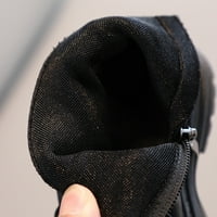 TODDLER Cipele Modne dječje modne čizme Djevojke 'Engleski stil Jednokrevetne čizme Side patentni patentni