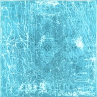 Ahgly Company Indoreni pravokutnik Sažetak svijetlo plava prostirke savremene površine, 3 '5'