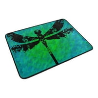 Popcreation Silhouette iz Dragonfly Slikane mrlje Neklizajuće podne mat vrata za dnevnu sobu Spavaća