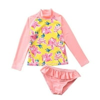 Bullpiano Baby Girl Bathing Suit za kupalište za djecu Toddler Baby Girl Bathing Couming Dvije kupaći