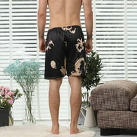 Nova simulacijska pantalona za spavanje muške proljeće i ljetni ličnost Print Home svilene kratke hlače