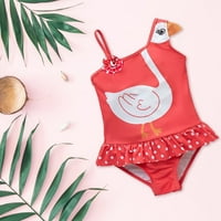 Ljetni kupaći kostimi za tinejdžere Crveni labud za brzo sušenje srednjih i velikih dječaka i crtanih