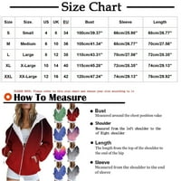 Ženski kaputi plus veličina zazor moda casual Halloween Print Zip Hood Dugi rukav džep jaknu Top vanjske