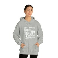 Želite piti vinski kućni ljubimac američki eskimo vlasnik psa Unise Hoodie S-5XL