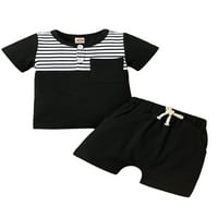 Set za kuhanje za bebe, kratke majice kratkih rukava s elastičnim šarkama za struku ljetna odjeća