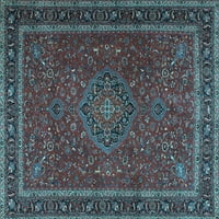 Ahgly Company Zatvoreni kvadrat Perzijsko svijetlo Plava tradicionalna područja područja, 3 'kvadrat