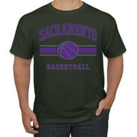 Divlji Bobby City of Sacramento košarkaška maštarija navijača Muška majica, šumska zelena, xx-velika