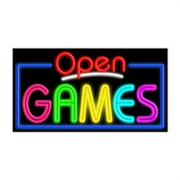 Games-staklo Neonski znak izrađen u SAD-u