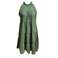 Haljina ichuanyi haljina, čišćenje ljeto modne žene haljine ljetno čvrstog casual rounk vrat hladne