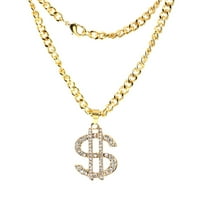 Frehsky ogrlice za žene Unise dolar Jewell Surfer Chain stil zlatna ogrlica sa zlatnim ogrlicama potpisuje