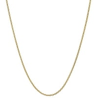Luksuzni lanac Co. 18K zlato preko sterlingove srebrne ogrlice za talijansku kablovsku lanac, 18