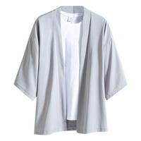 Muška ljetna majica Solid Kimono poluotporni elegantni vrhunska ramena labava soft kardigan majica TOP