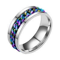 Prsten za boce Titanium set rotacijski lančani prsten za prstenje zvona
