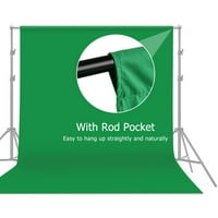Goolrc * * 10ft Professional Green Excrop Backdrop STUDIO Fotografija Pozadina Daljina od poliestera-pamučna tkanina Jednodijelni dizajn za proizvod