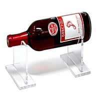 Deluxe Clear Akrilni horizontalni tablica gornji držač za boce vina