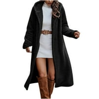 Novi proizvodi Zimski kaputi za žene Ženske jakne Sale Sale Modne žene Outfits Dugi rukav Solid Fau