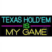 Trgovina znakovima N105- Texas Holdem je moja igra Neon znak