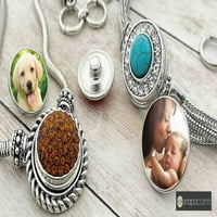 Krema HowLite kamen Snap nakit đumbir charm gumb odgovara prilagođenim ogrlicama, narukvice