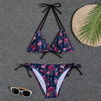 Ženski bandeau zavoj bikini set push up brazilski kupaći kostimi na plažu kupaći kostim na Havajima