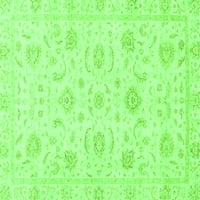 Ahgly Company u zatvorenom pravokutniku orijentalne zelene tradicionalne prostirke, 8 '10 '