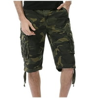 Ausyst Cargo Hlače hlače za muškarce Ljetne hlače na otvorenom Multi džep teretni hlače Labave pantalone