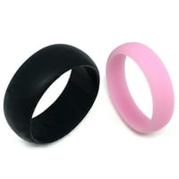 - Fleksibilni silikonski prstenovi --men i dame vjenčani prsten za vjenčanje crna ružičasta fleksibilna