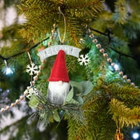 Heiheiup božićna vijenac ukras Božićno željezo za lutke božićni privjesak vijenac vješalica za kućni