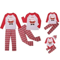 Sunsery Porodica Podudaranje Xmas PJS Christmas Pajamas Odrasla Dečija dečja Santa Sleep Set