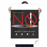 Logo Svjetski dan raka Ne Gotovo naljepnica za pušenje Poster Playbill Pod pozadine