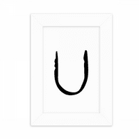 Grčka abeceda Upsilon Black Desktop Photo Frame Frame slike Dekoracija umjetnička slika