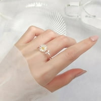 Do 65% popusta na AMLBB daisy cvjetna prstena tratinčica prstena slatka mala lista otvorena prstena