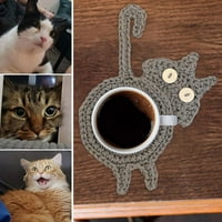 Butt crochett pijte coaster smiješni mačji pokloni za mačke ljubitelje poklone