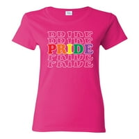 Rainbow LGBTQ gay ponos ponovio je LGBT pride ženska grafička majica, mornarica, mala