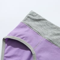 Gaćice za žene Pamuk Mid Rise Gathers Donje rublje Potpuno pokriće Sportski galciti Purple XL Period