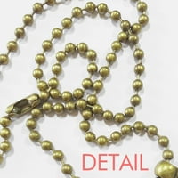 Mapa CAGE CONTINENT Južna Amerika Ogrlica Vintage lančana perla Privjesak nakit kolekcija nakita
