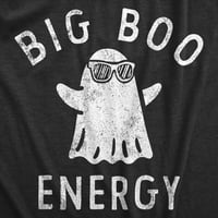 Žene Big Boo Energy Majica Funny Sablasni Halloween Bed list Ghost Tee za dame - XXL Ženske grafičke teže