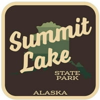 Naljepnica naljepnica državnog parka Summit Lake Lake Park