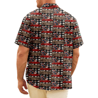 4. jula muška havajska majica USA Nacionalna zastava Košulja grafička majica 3D print plus veličina
