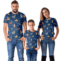 Majica Porodična odijela Winnie The Pooh Comfort Colors Thirt Momsek kratkih rukava Crt Majica Mammy