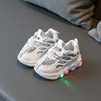 Yinguo Children LED svjetlosne cipele čipke čipke platnene cipele djeca casual cipele svijetle cipele