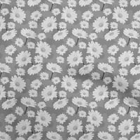 Onuone pamuk poplin twill siva tkanina cvjetna šivaća tkanina od dvorišta tiskana diplomirana odjeća