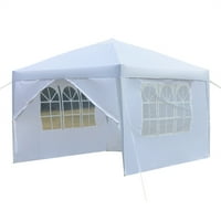 Kmowoo 3x dva vrata i dva prozora praktična vodootporna podložna masovna šator bijela