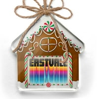 Ornament tiskani jedan na strani Retro CITES Države države Eastvale Božić Neonblond