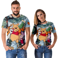 Majica Porodična odijela Winnie The Pooh Majice kratkih rukava Stilska kratki rukav Crew Crt Majica