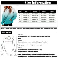 Tking modna dukserica za žene dugih rukava s kapuljačom boje blokiranja na vrhu prevelike pulover džepne