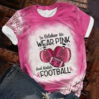 Popust na ružičastim rakom dojke Top za žene svijest o dojkama casual u listopadu nosimo ružičaste tiskene