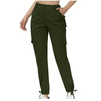 Teretne hlače za žene vježbanje joga hlače ravno noga y2k pantalone visoke struk ulične odjeće jogger